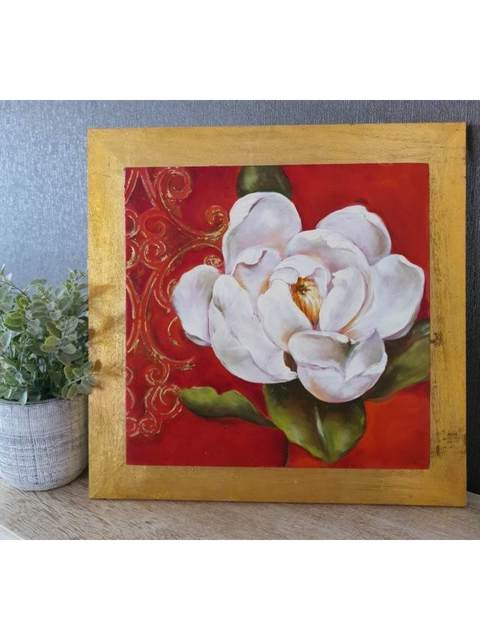 Serie de 4 Flores Blancas